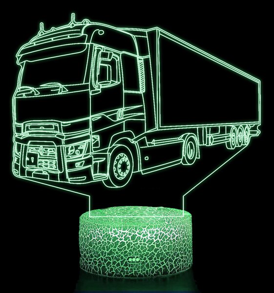 Beling 3D lampa, Renault komerčný kamión, 7 farebná K8