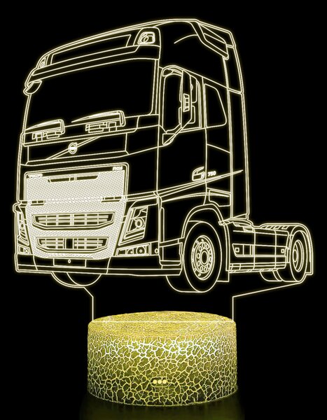 Beling 3D lampa, Volvo, 7 farebná K13