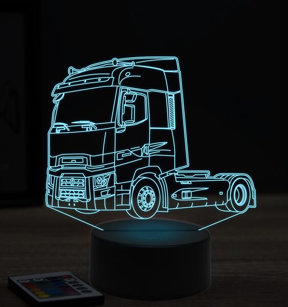 Beling 3D lampa, Renault magnum, 7 farebná K9