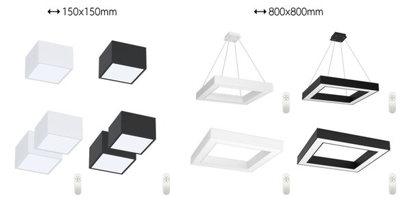 Immax NEO 07173L LED závesné stropné svietidlo CANTO SLIM | 60W integrovaný LED zdroj