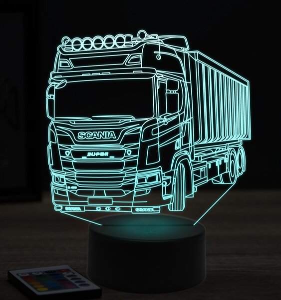 Beling 3D lampa, Scania R450, 7 farebná K10