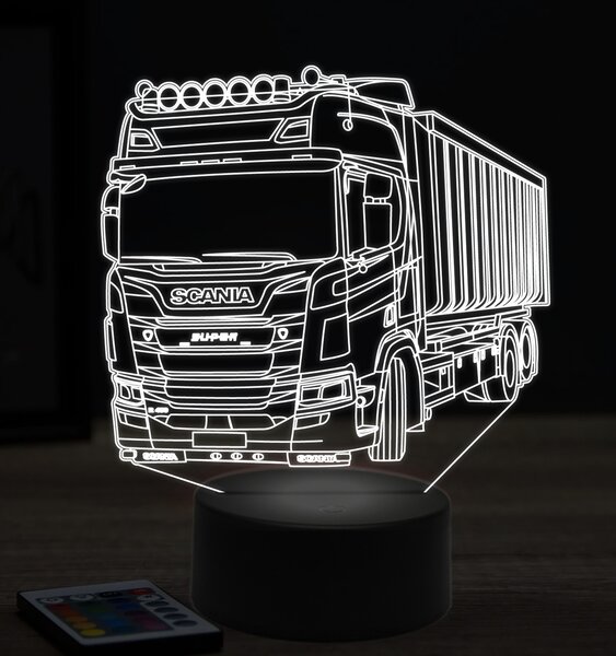 Beling 3D lampa, Scania R450, 7 farebná K10