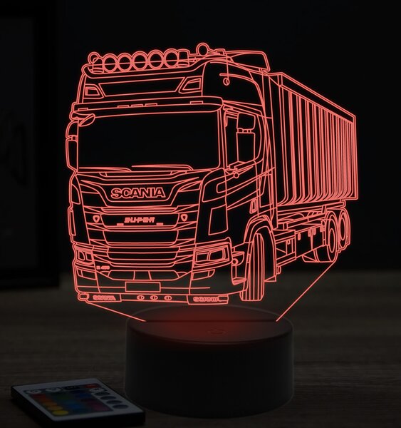Beling 3D lampa, Scania R450, 7 farebná K10