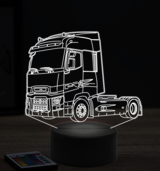 Beling 3D lampa, Renault magnum, 7 farebná K9