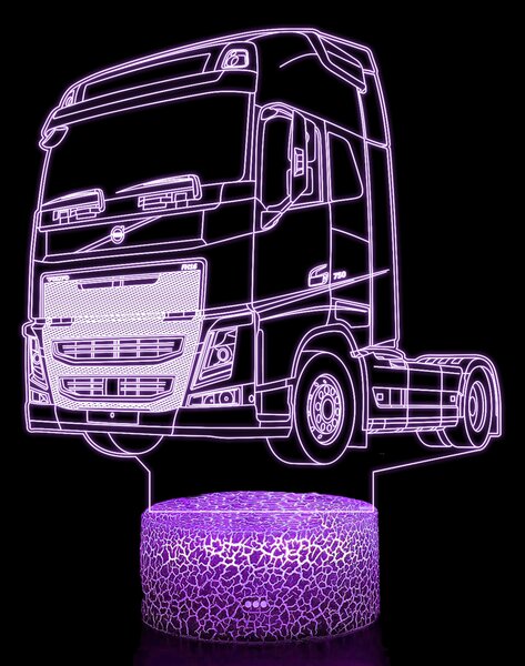 Beling 3D lampa, Volvo, 7 farebná K13