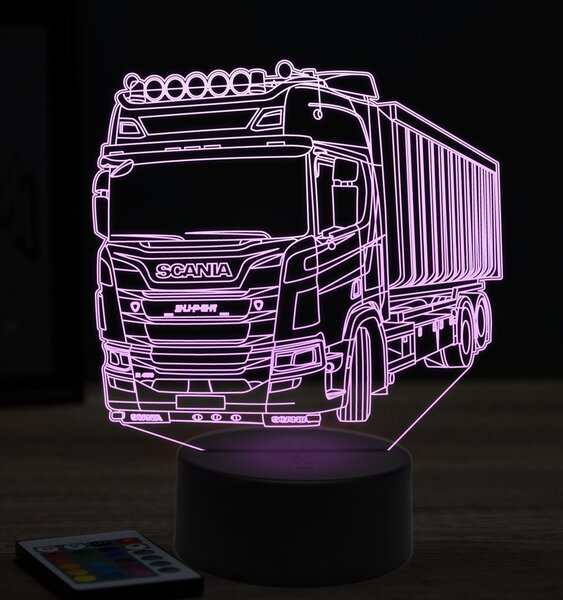 Beling 3D lampa, Scania R450, 7 farebná K10