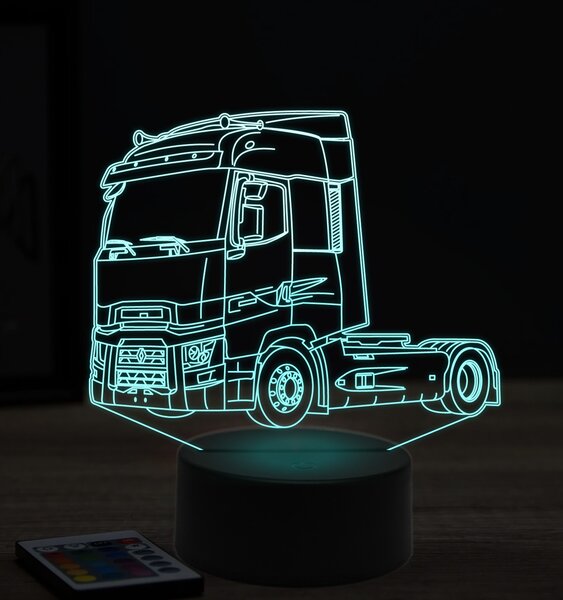 Beling 3D lampa, Renault magnum, 7 farebná K9