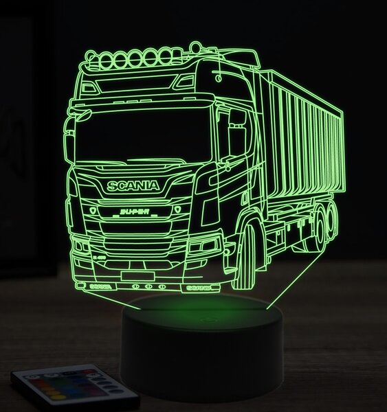 Beling 3D lampa, Scania R450, 7 farebná K10