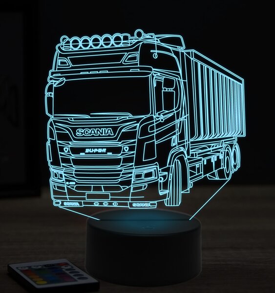 Beling 3D lampa, Scania R450, 7 farebná K10