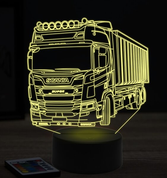 Beling 3D lampa, Scania R450, 7 farebná K10