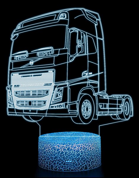 Beling 3D lampa, Volvo, 7 farebná K13
