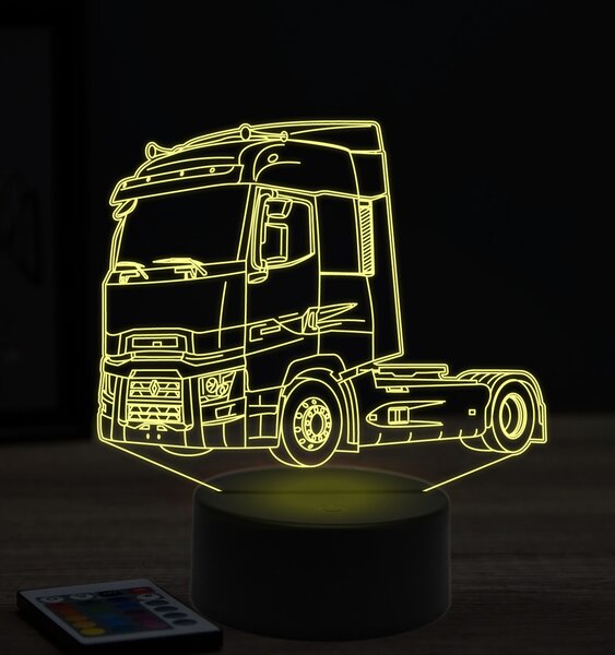 Beling 3D lampa, Renault magnum, 7 farebná K9