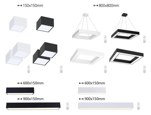 Immax NEO 07173L LED závesné stropné svietidlo CANTO SLIM | 60W integrovaný LED zdroj
