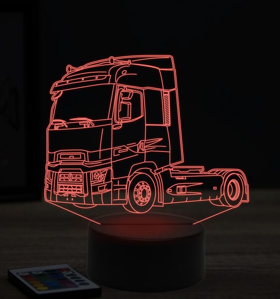 Beling 3D lampa, Renault magnum, 7 farebná K9
