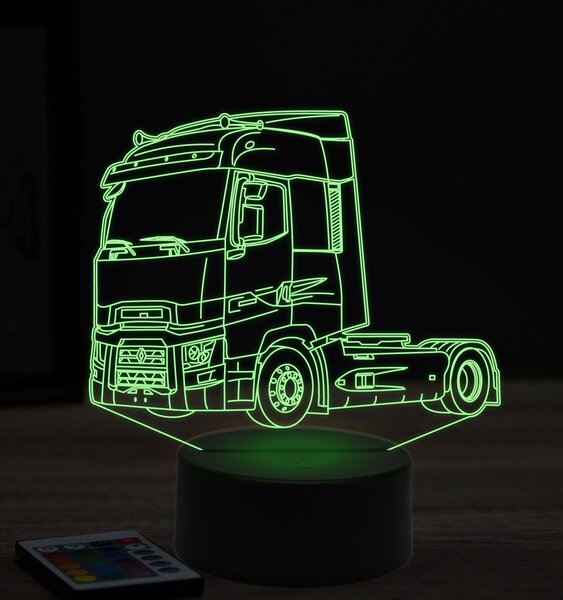 Beling 3D lampa, Renault magnum, 7 farebná K9
