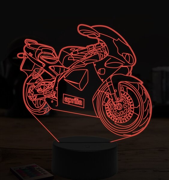 Beling 3D lampa, Aprilia RS 125, 7 farebná ZZ1