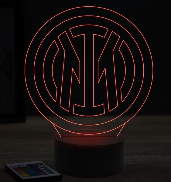 Beling 3D lampa, Inter, futbalový darček ,16 farebná OI1