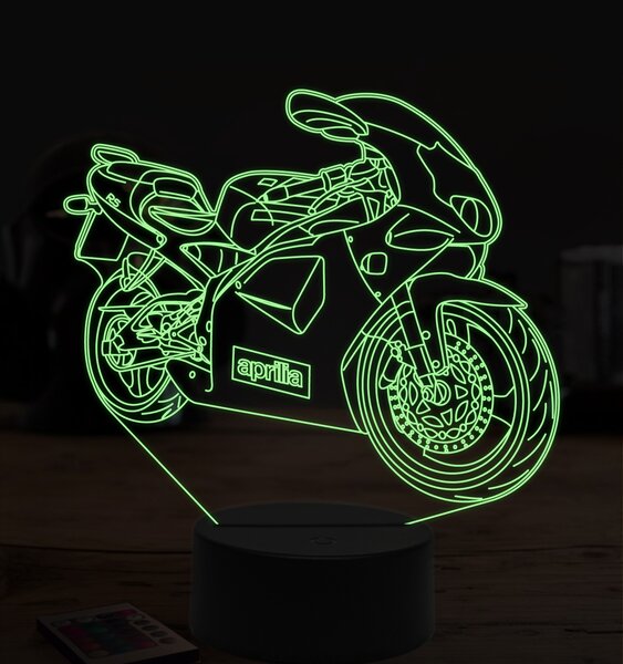 Beling 3D lampa, Aprilia RS 125, 7 farebná ZZ1
