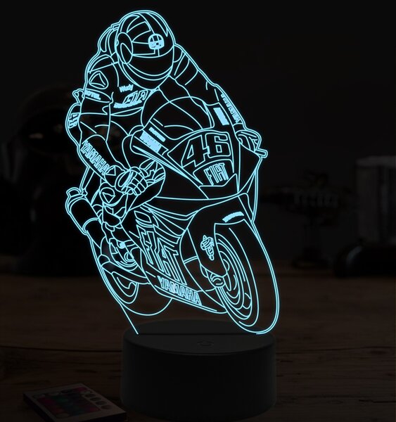 Beling 3D lampa,Valentino Rossi 2, 7 farebná ZZ4