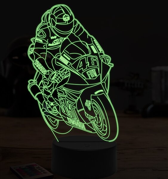 Beling 3D lampa,Valentino Rossi 2, 7 farebná ZZ4