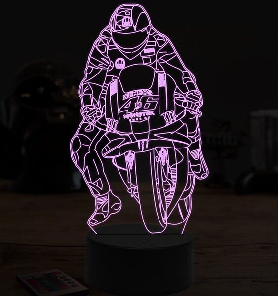 Beling 3D lampa, Valentino Rossi, 7 farebná ZZ2