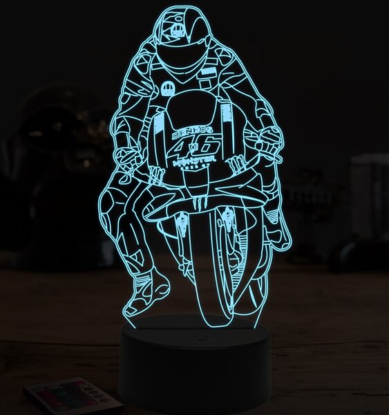 Beling 3D lampa, Valentino Rossi, 7 farebná ZZ2