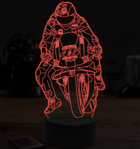 Beling 3D lampa, Valentino Rossi, 7 farebná ZZ2