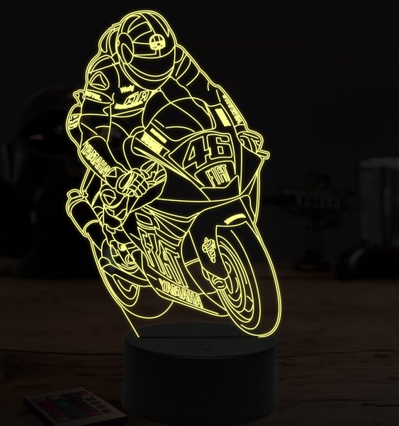 Beling 3D lampa,Valentino Rossi 2, 7 farebná ZZ4