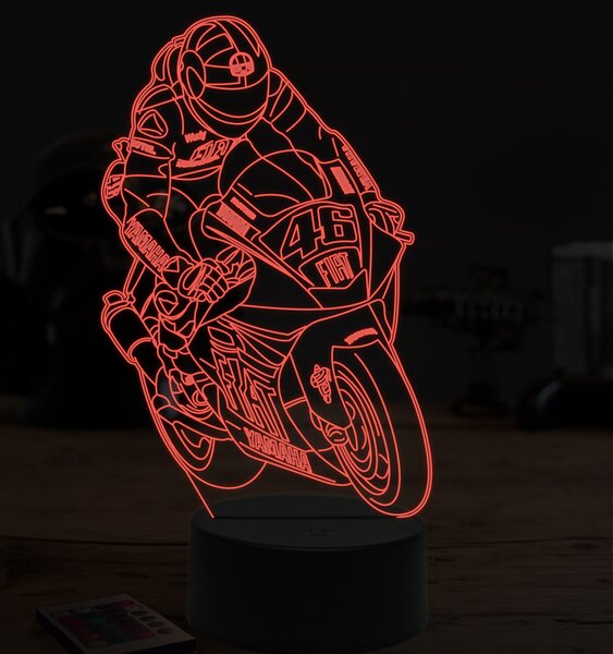 Beling 3D lampa,Valentino Rossi 2, 7 farebná ZZ4