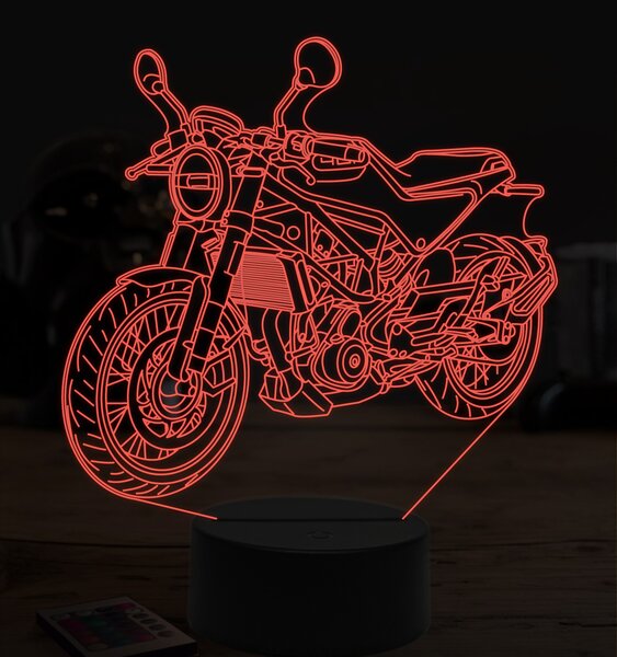 Beling 3D lampa,Husqvarna vitpilen 401, 7 farebná ZZ9