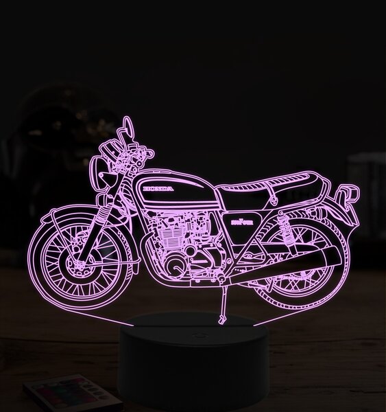 Beling 3D lampa,Honda 550, 7 farebná ZZ8