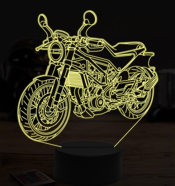 Beling 3D lampa,Husqvarna vitpilen 401, 7 farebná ZZ9