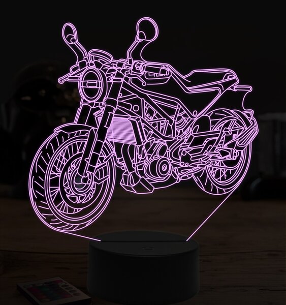 Beling 3D lampa,Husqvarna vitpilen 401, 7 farebná ZZ9