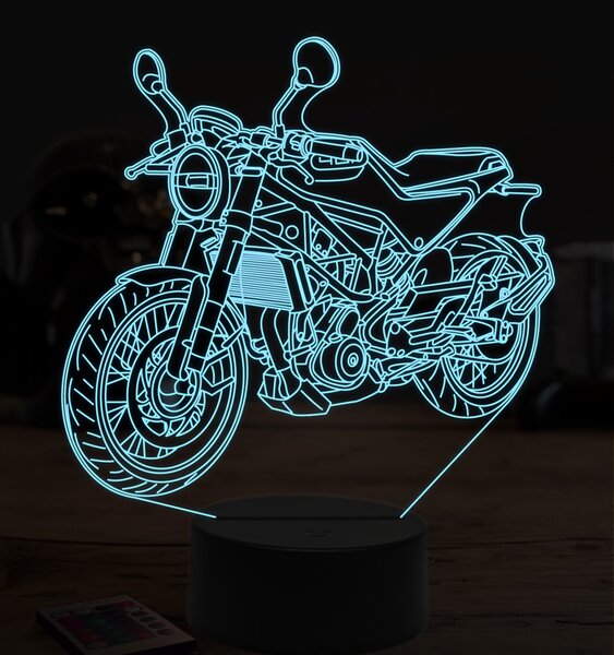Beling 3D lampa,Husqvarna vitpilen 401, 7 farebná ZZ9