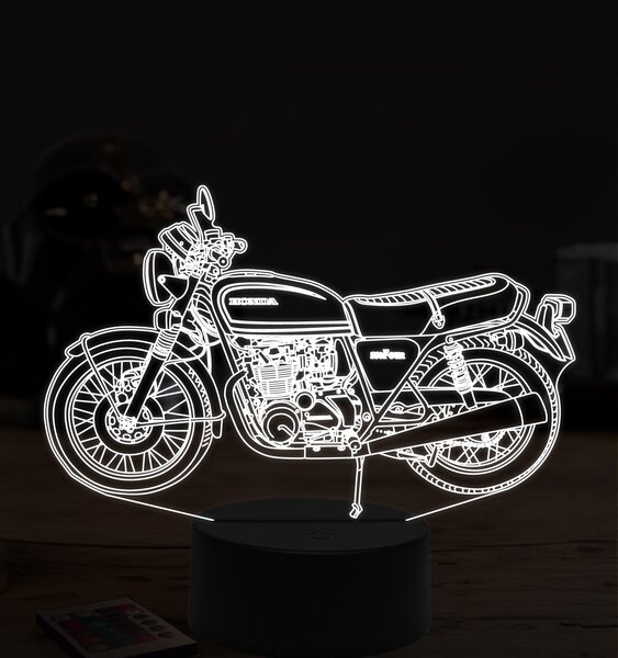 Beling 3D lampa,Honda 550, 7 farebná ZZ8