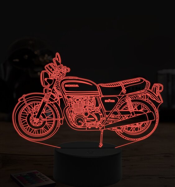 Beling 3D lampa,Honda 550, 7 farebná ZZ8