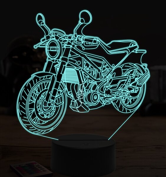 Beling 3D lampa,Husqvarna vitpilen 401, 7 farebná ZZ9