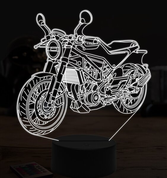Beling 3D lampa,Husqvarna vitpilen 401, 7 farebná ZZ9
