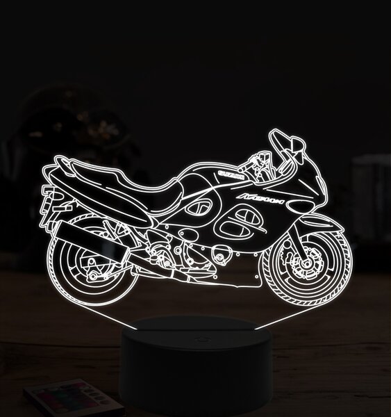Beling 3D lampa,Suzuki GSX 750F, 7 farebná ZZ14