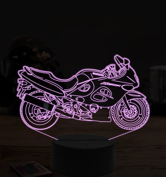 Beling 3D lampa,Suzuki GSX 750F, 7 farebná ZZ14