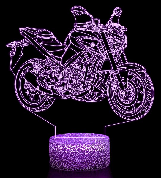 Beling 3D lampa,Yamaha MT-03, 7 farebná ZZ16