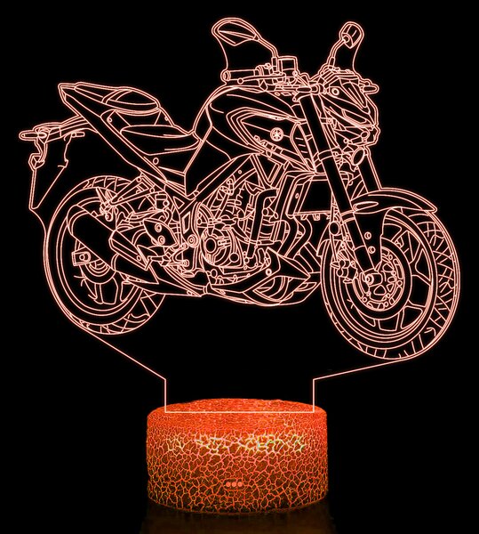 Beling 3D lampa,Yamaha MT-03, 7 farebná ZZ16