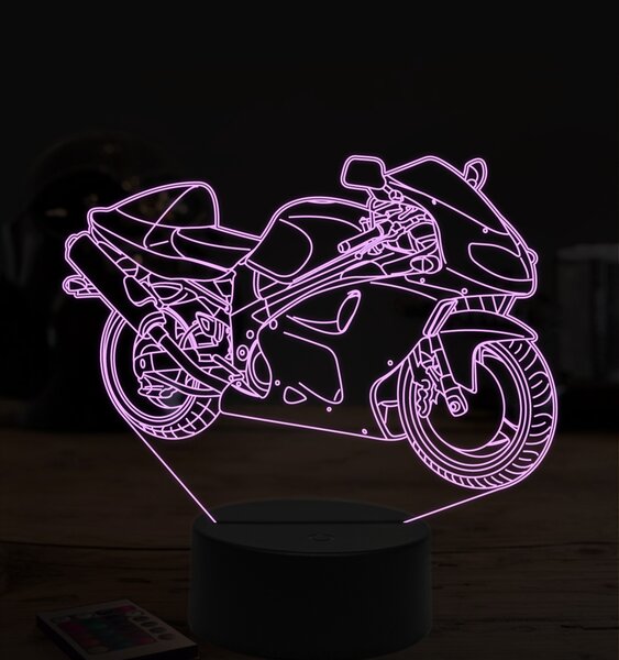 Beling 3D lampa,Suzuki 1000 tlr, 7 farebná ZZ15