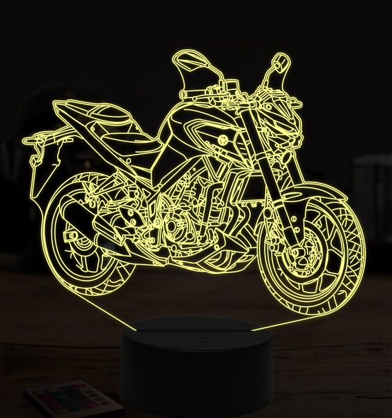 Beling 3D lampa,Yamaha MT-03, 7 farebná ZZ18