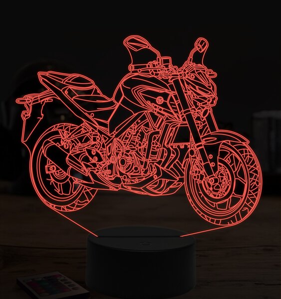 Beling 3D lampa,Yamaha MT-03, 7 farebná ZZ18