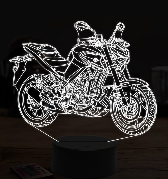 Beling 3D lampa,Yamaha MT-03, 7 farebná ZZ18