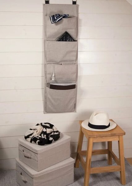 Čierny látkový úložný box s vekom 35x26x19 cm Soft Storage – Bigso