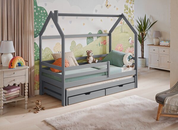 Raj posteli Detská posteľ DISNEY LB 25 (výber farieb) 170x80 cm, 160x80 cm, 180x80 cm, 180x90 cm, 190x80 cm, 190x90 cm, 200x80 cm, 200x90 cm grafitová, biela, prírodná, sivá