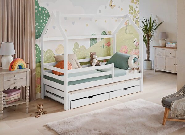 Raj posteli Detská posteľ DISNEY LB 25 (výber farieb) 170x80 cm, 160x80 cm, 180x80 cm, 180x90 cm, 190x80 cm, 190x90 cm, 200x80 cm, 200x90 cm grafitová, biela, prírodná, sivá