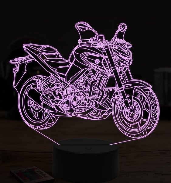 Beling 3D lampa,Yamaha MT-03, 7 farebná ZZ18